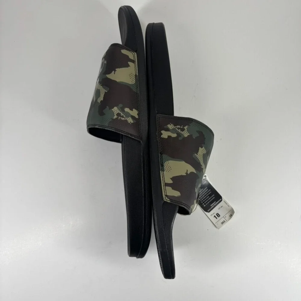 Adidas‎ Adilette Men's US 18 Camouflage Cloudfoam Slip-On Comfort Slide Sandals